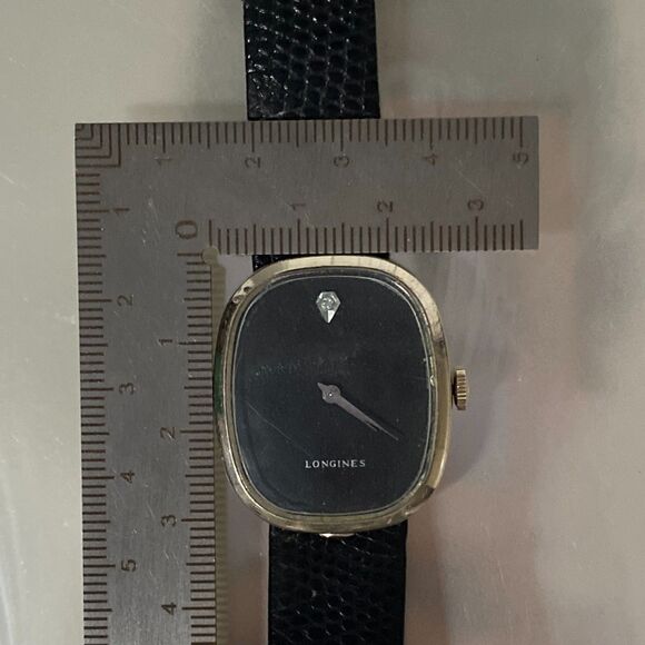 Longines Ellipse 3066-528 Black Leather Strap Quartz Analog Dial Mens Wristwatch main image 8